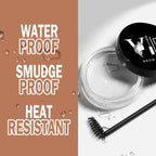 VB Brow Gel , Clear Eyebrow Shaping Wax For Holding Brows In Place, Brow Gel Eyebrow Soap Kit Water Resistance Long Lasting Brow Soap, Eyebrow Styling Soap Gel Brows Shaping Cream for Smudge Proof & Natural Looking Eyebrows Makeup Smooth
