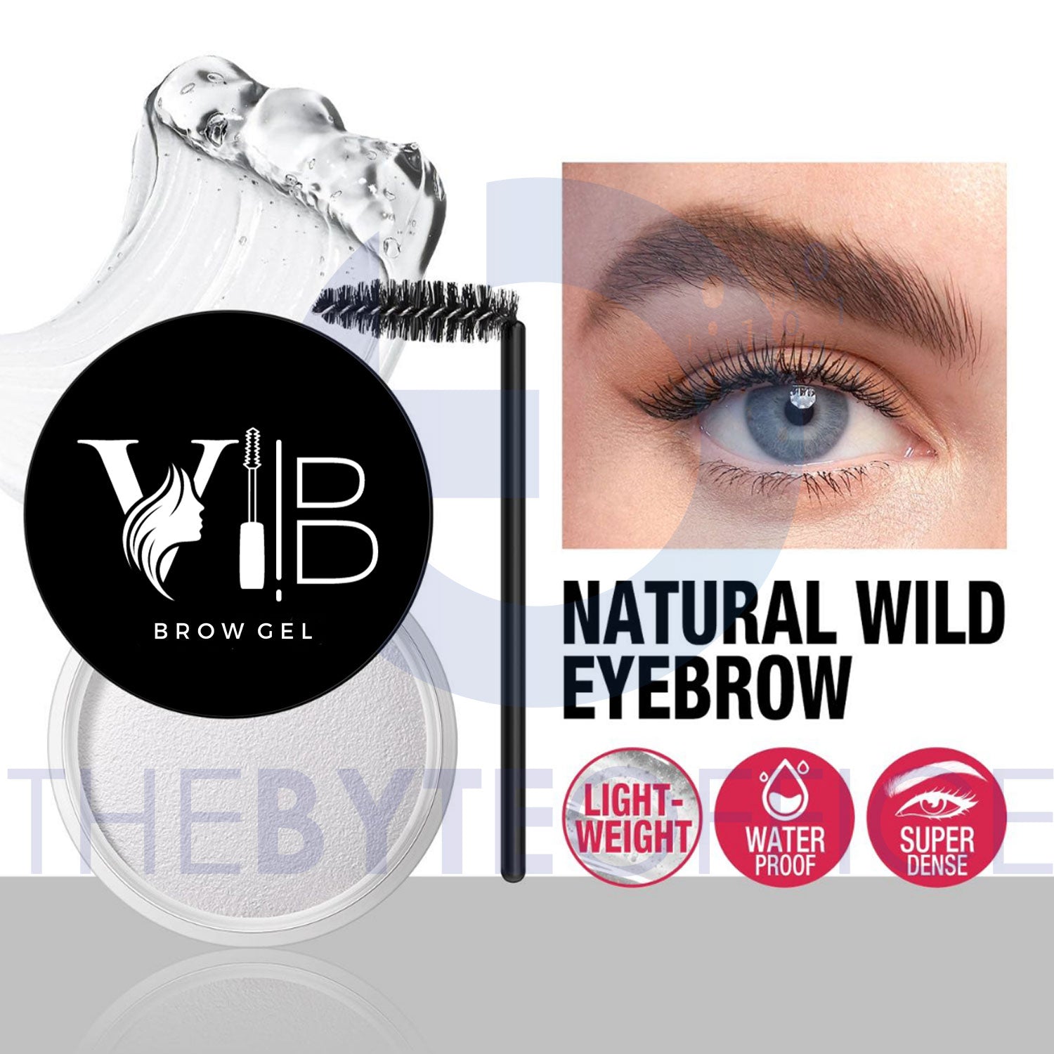 VB Brow Gel , Clear Eyebrow Shaping Wax For Holding Brows In Place, Brow Gel Eyebrow Soap Kit Water Resistance Long Lasting Brow Soap, Eyebrow Styling Soap Gel Brows Shaping Cream for Smudge Proof & Natural Looking Eyebrows Makeup Smooth