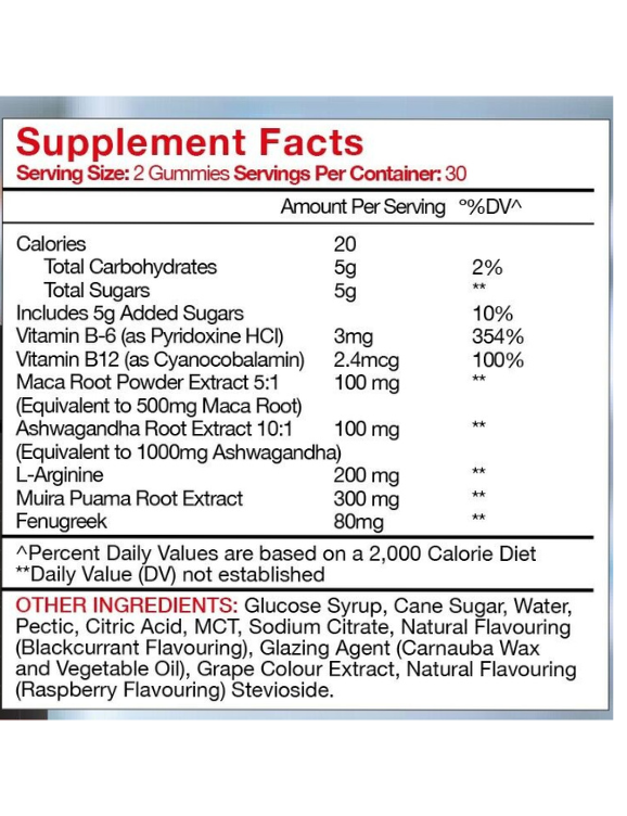 Stallion X , 60 Gummies, Supports performance, Max Serving , Boost Stamina