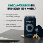 Nutrafol Men's Hair Serum, Clinically Tested to Support Visibly Thicker Hair and Scalp Coverage, Lightweight and Non-Greasy, for Daily Use - 30mL, 1 Bottle